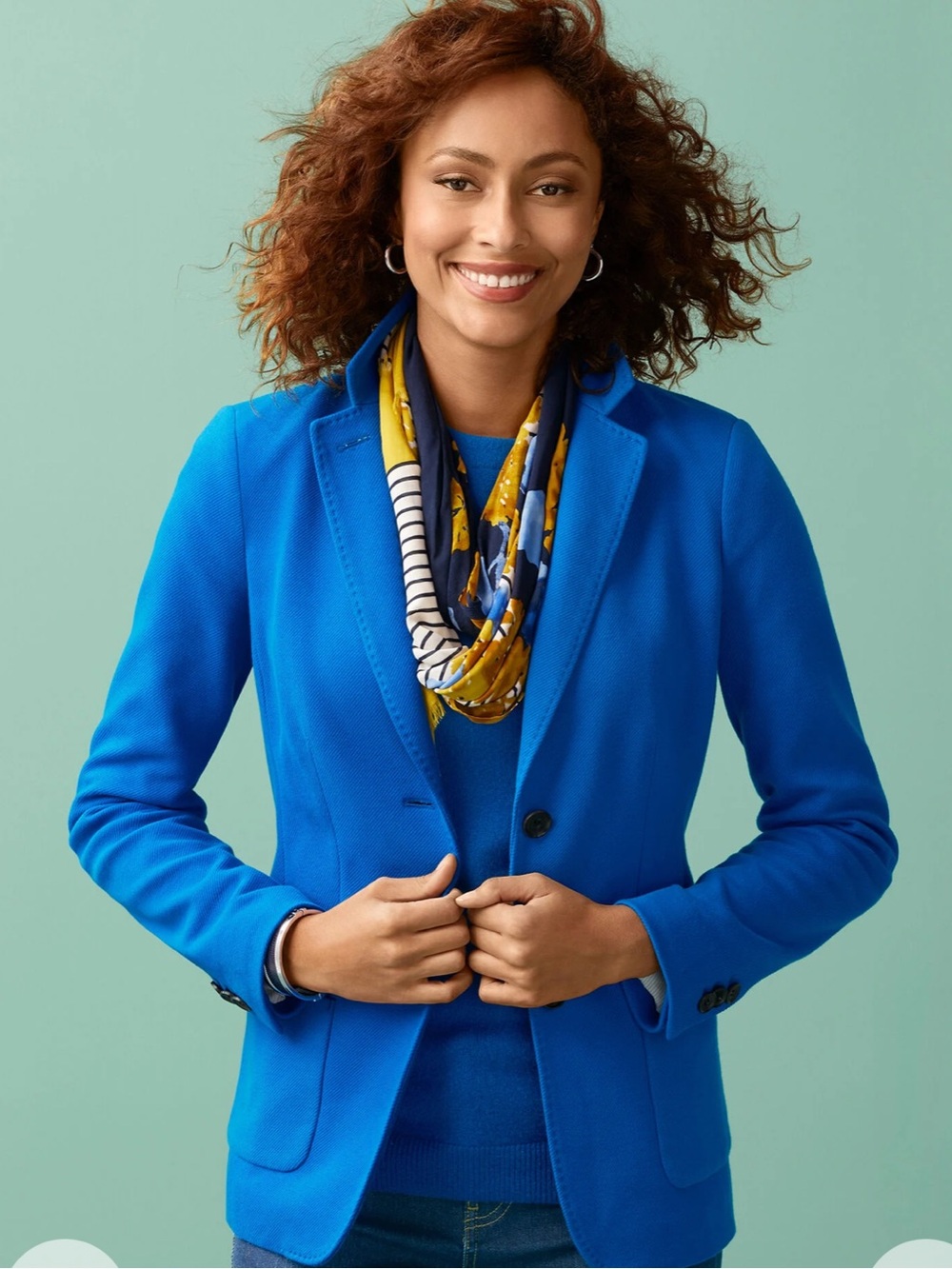 Talbots Aberdeen Blue Blazer Size 18W Like New